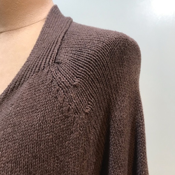 Gap Dark Gray Taupe Open Front Long Cardigan L - Picture 8 of 8